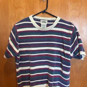 Northern Reflections Women's Short Sleeve Striped Sweater